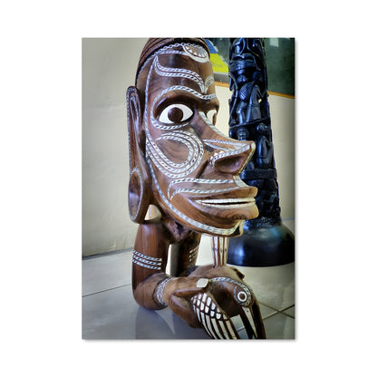 Poster Visage de Bois