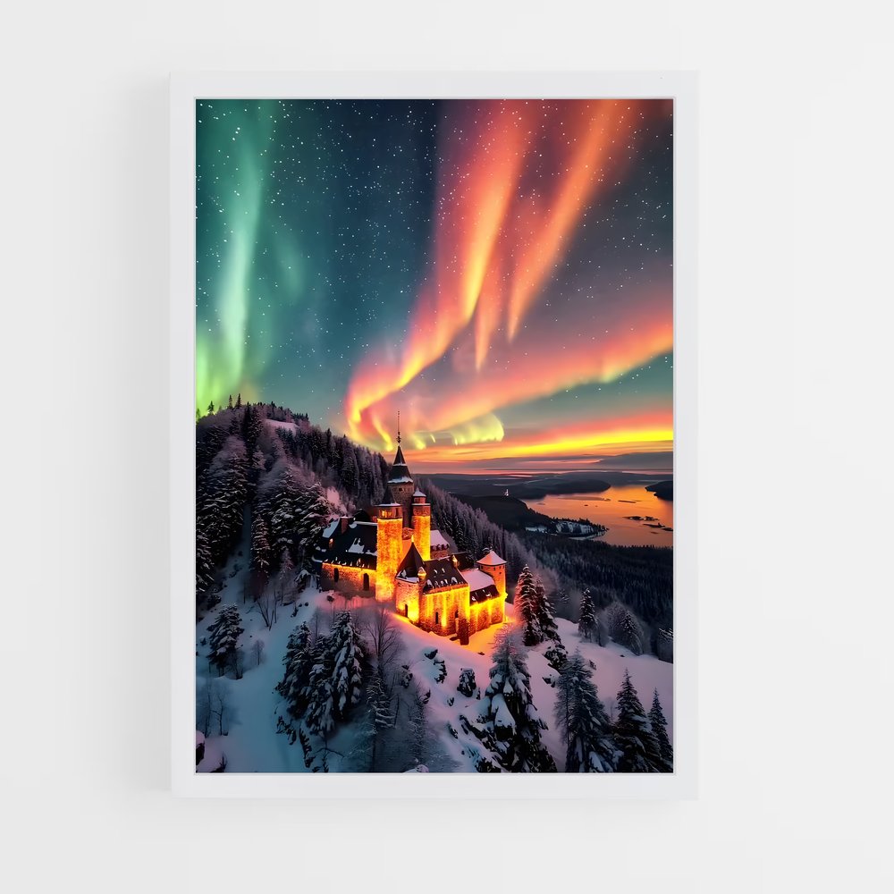 ap-aurora borealis-20 cadre Blanc