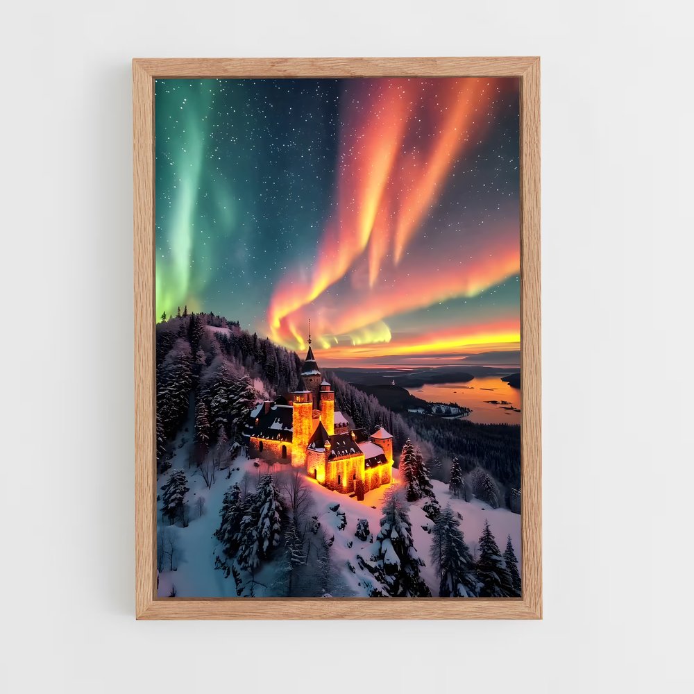 ap-aurora borealis-20 cadre Bois clair