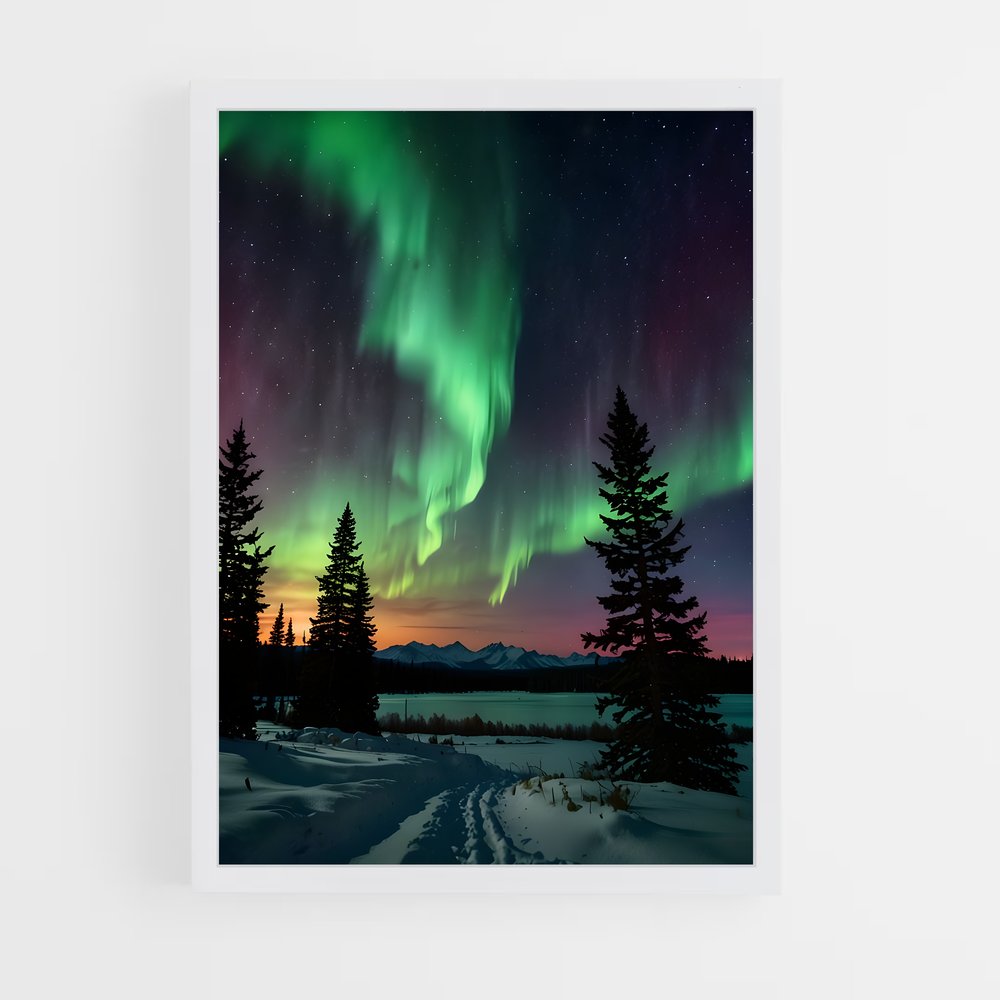 ap-aurora borealis-21 cadre Blanc