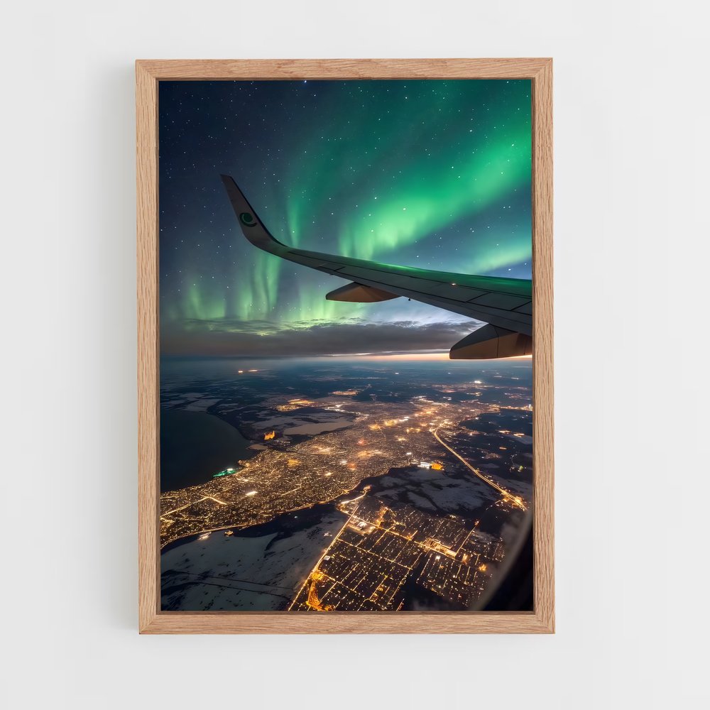 ap-aurora borealis-26 cadre Bois clair