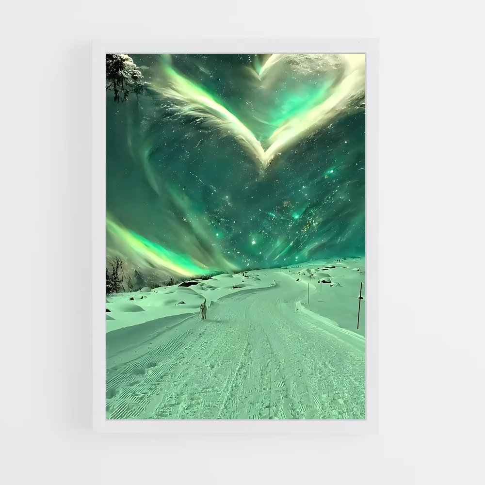 ap-aurora borealis-27 cadre Blanc