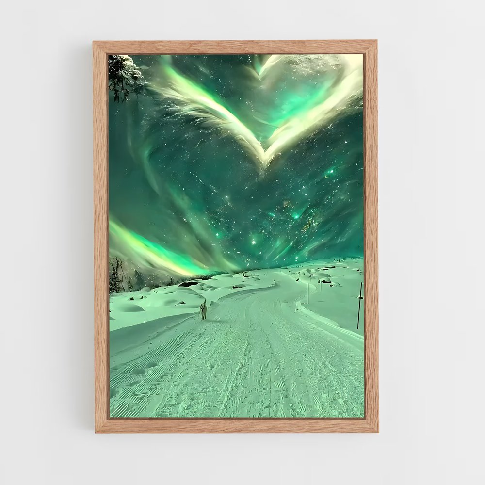 ap-aurora borealis-27 cadre Bois clair