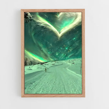 ap-aurora borealis-27 cadre Bois clair