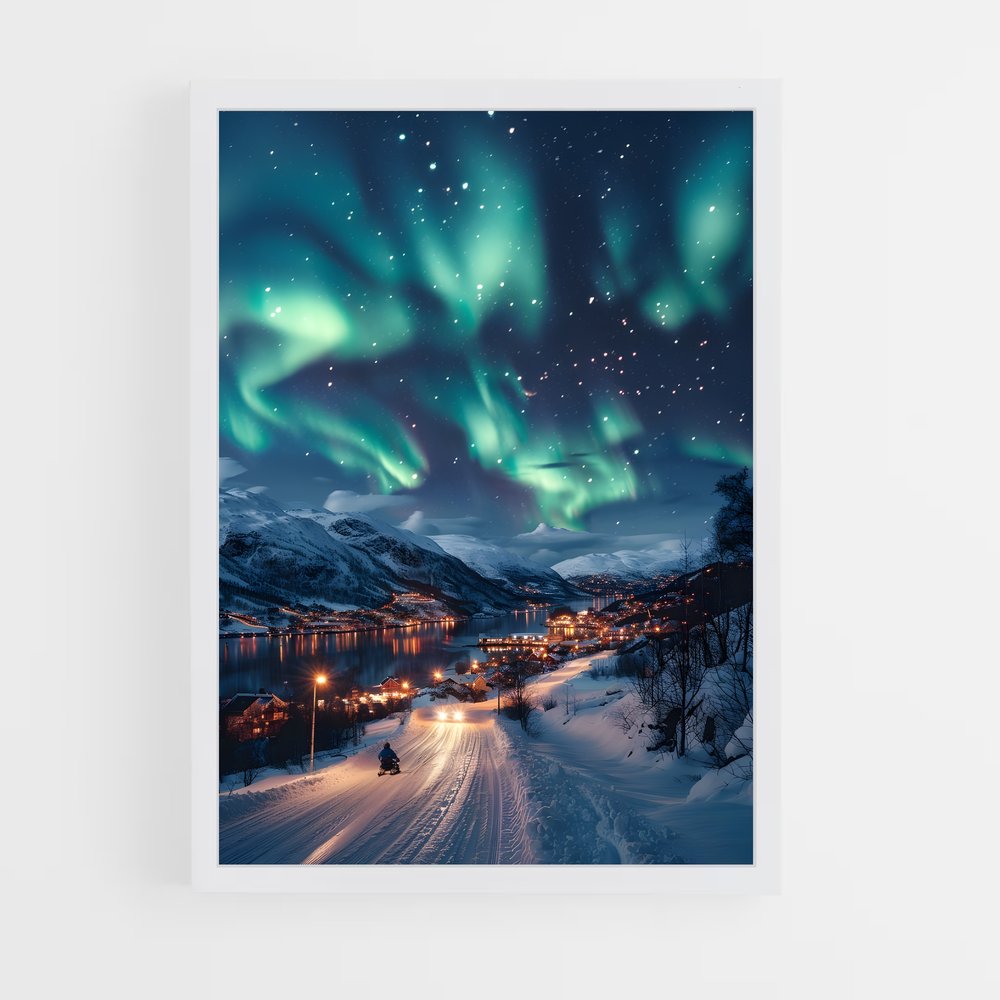 ap-aurora borealis-28 cadre Blanc