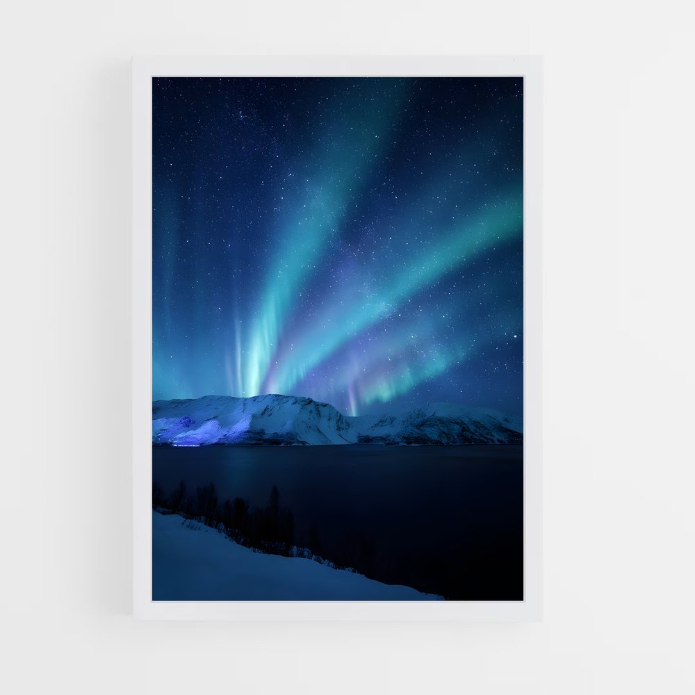 ap-aurora borealis-29 cadre Blanc