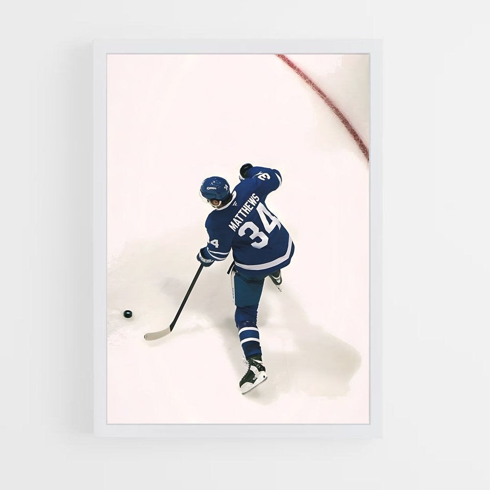 ap-auston matthews-4 cadre Blanc