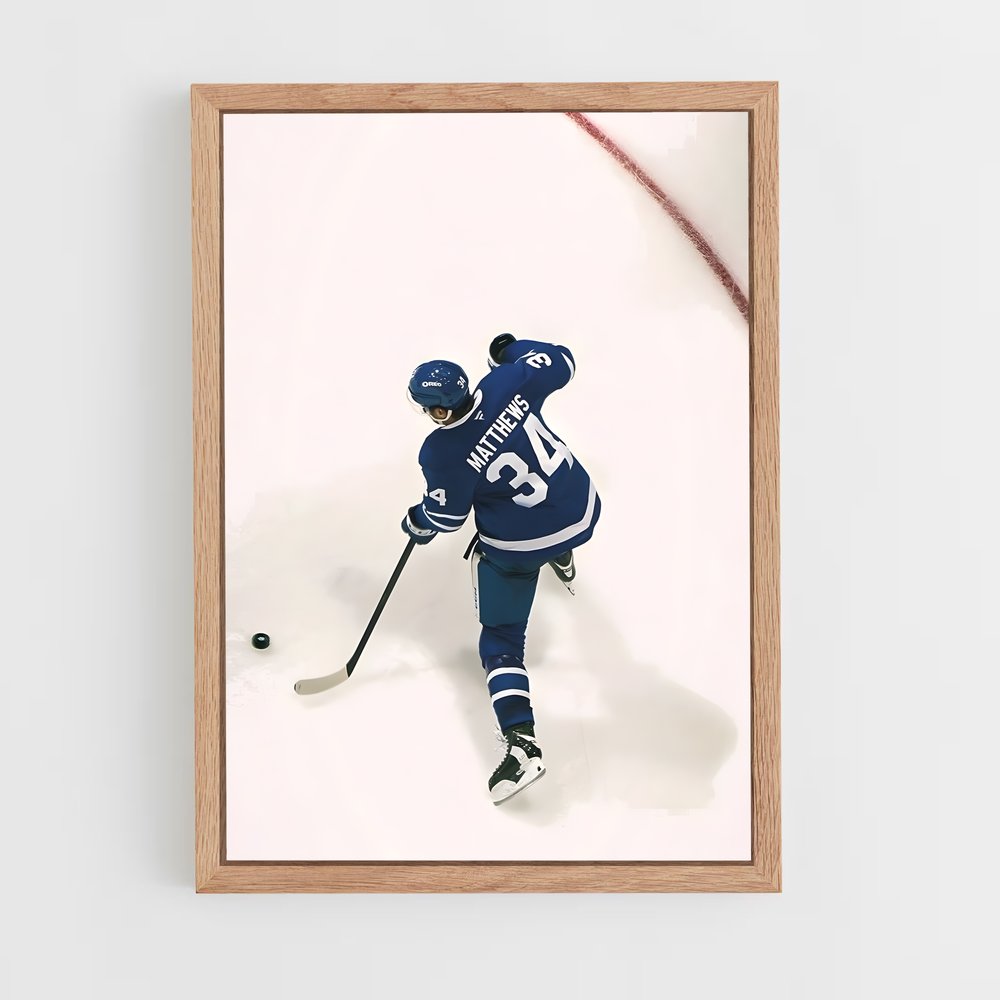 ap-auston matthews-4 cadre Bois clair