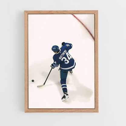 ap-auston matthews-4 cadre Bois clair