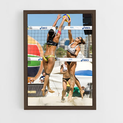 ap-australia national beach volleyball team-4 cadre Bois foncé