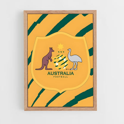 ap-australia national football team-1 cadre Bois clair