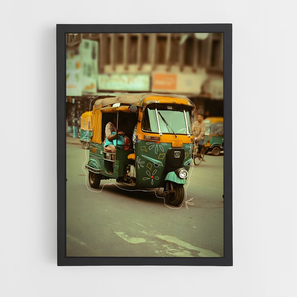 ap-auto rickshaw-4 cadre Noir