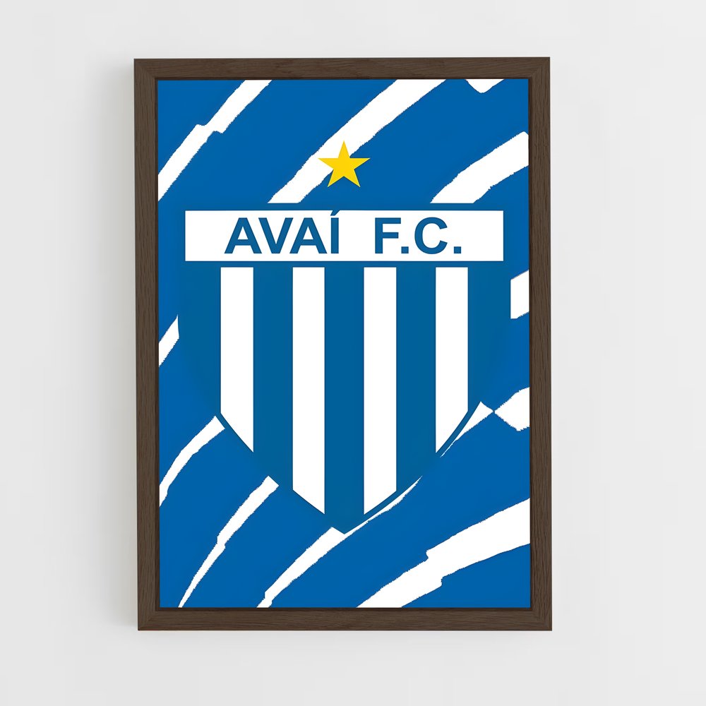 ap-avai futebol clube-15 cadre Bois foncé