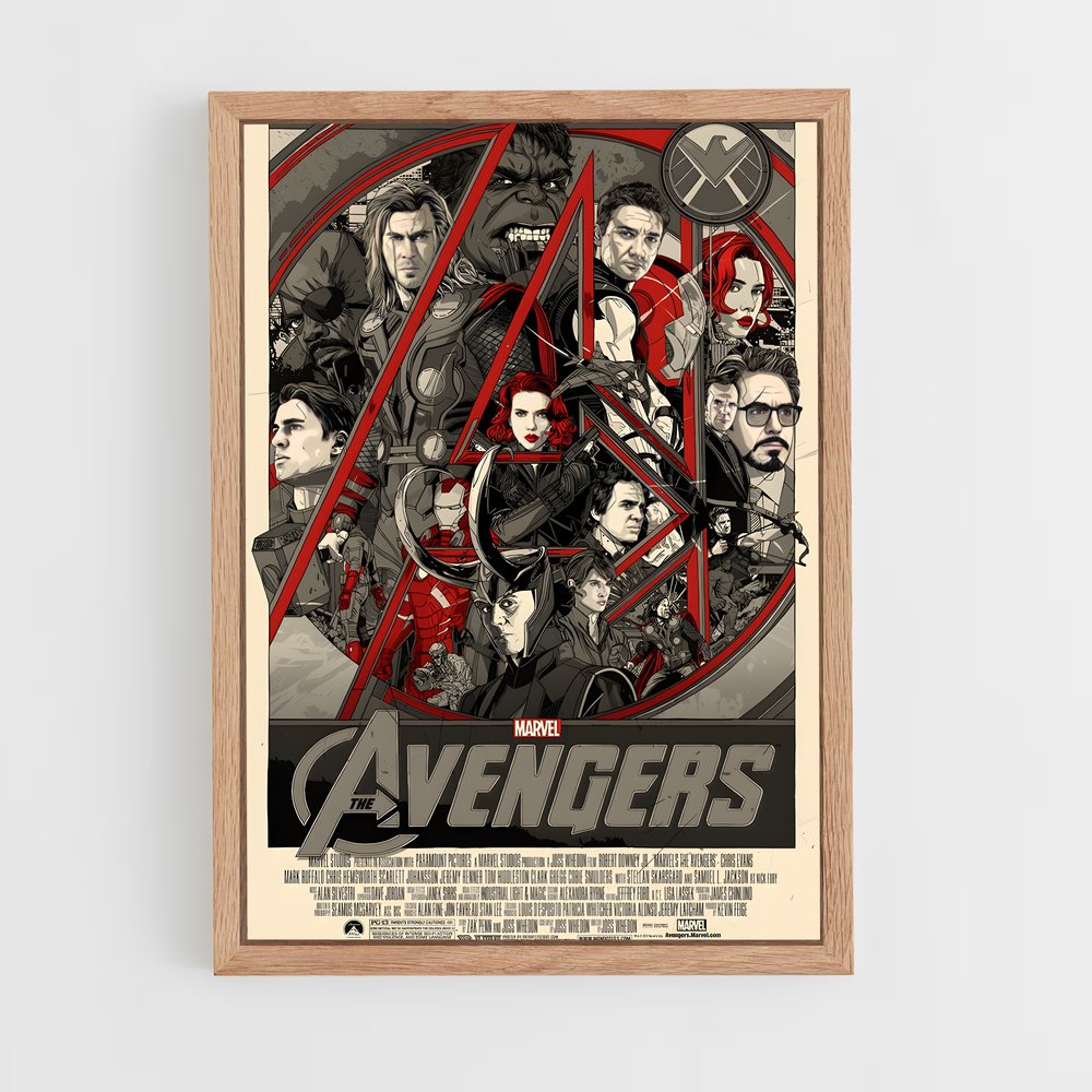 ap-avengers-3 cadre Bois clair