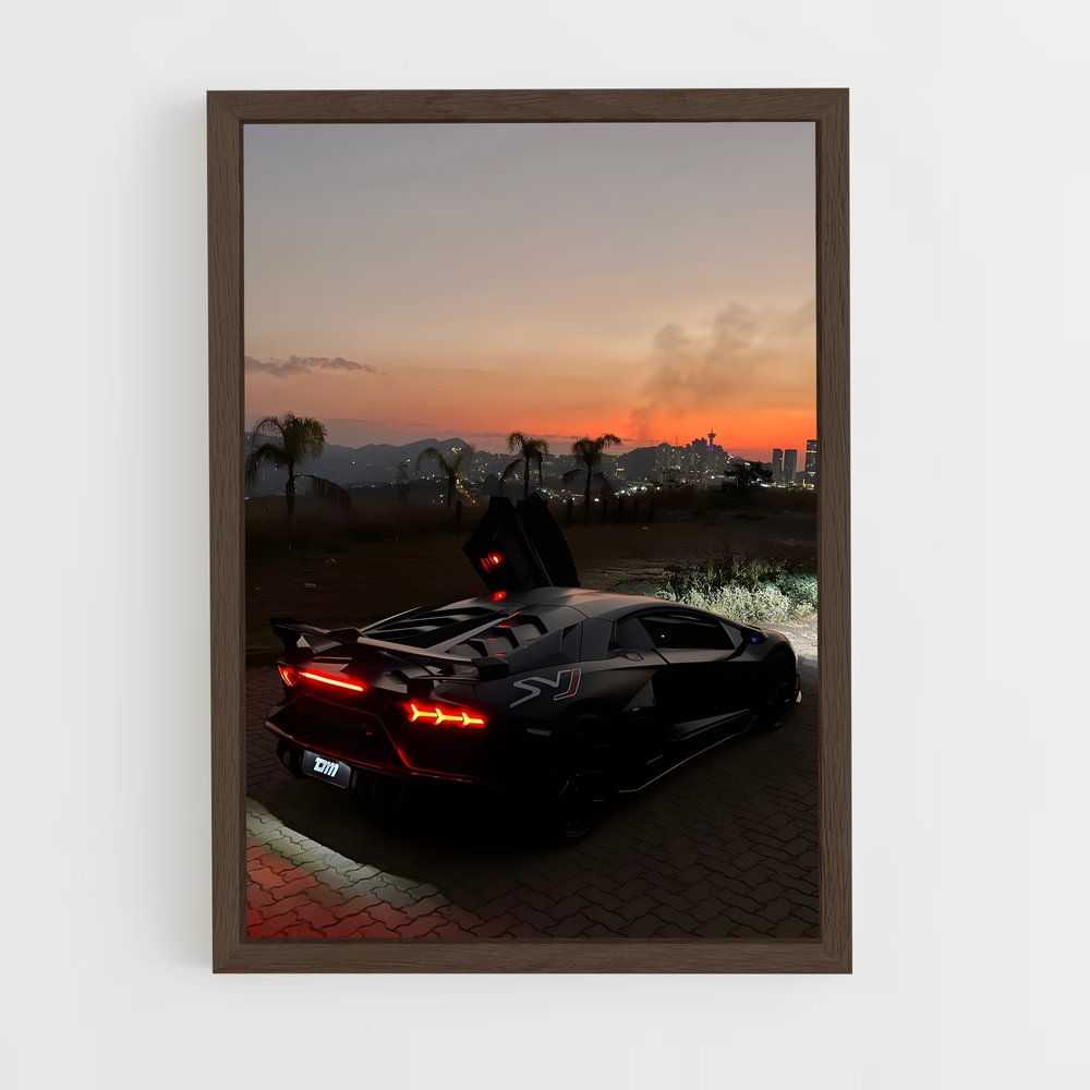 ap-aventador svj-3 cadre Bois foncé