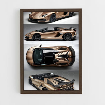 ap-aventador svj roadster-1 cadre Bois foncé