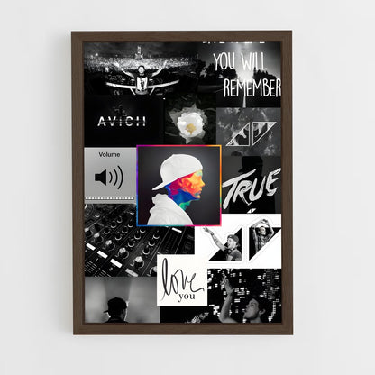 ap-avicii-6 cadre Bois foncé