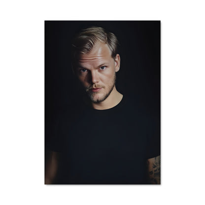 Poster Avicii en Noir