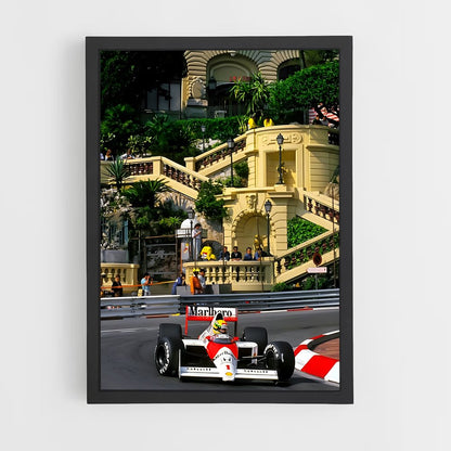 ap-ayrton senna-8 cadre Noir