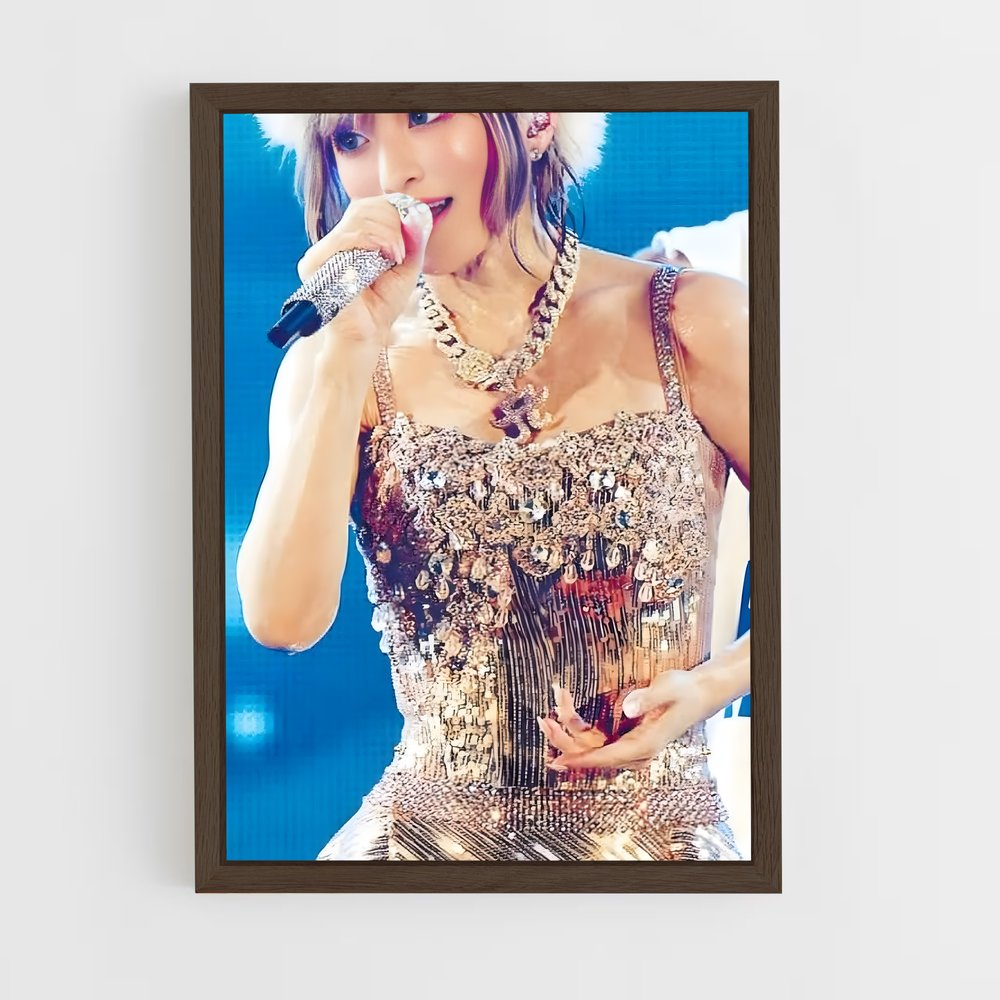 ap-ayumi hamasaki-3 cadre Bois foncé