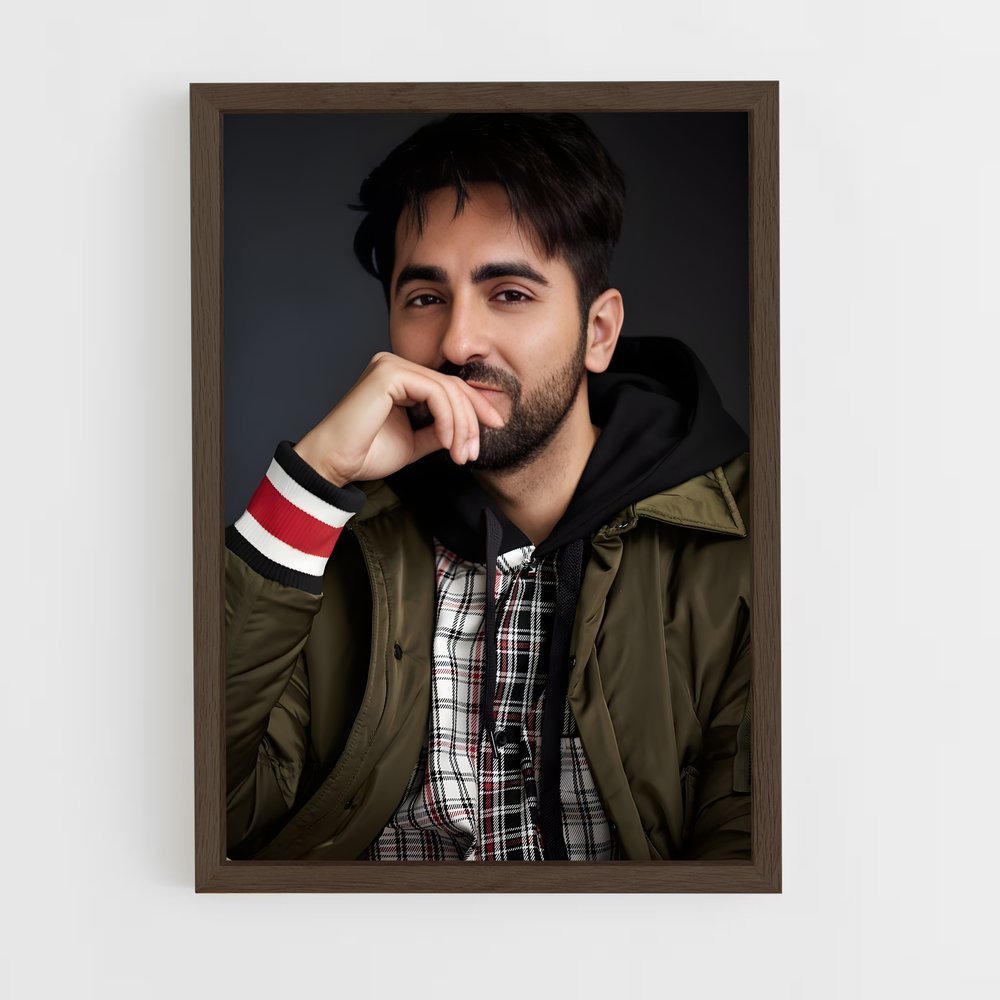 ap-ayushmann khurrana-1 cadre Bois foncé