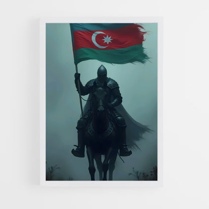 ap-azerbaijan flag-4 cadre Blanc