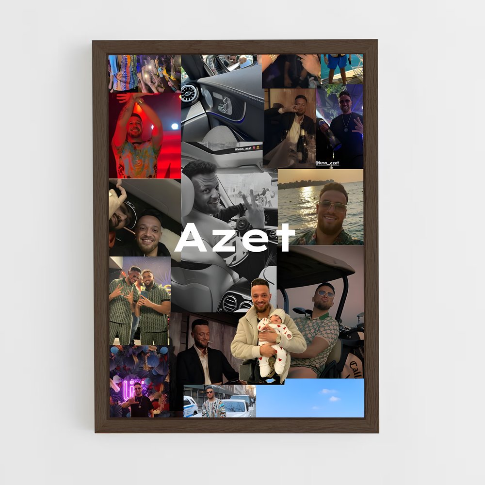 ap-azet-4 cadre Bois foncé