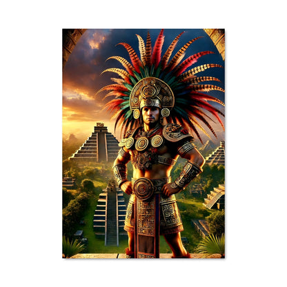 Poster Aztec warrior 684