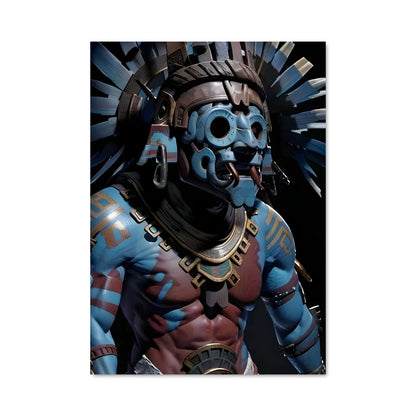 Poster Guerrier Aztec