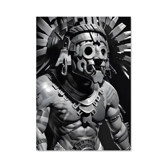 Poster Aztec warrior 704