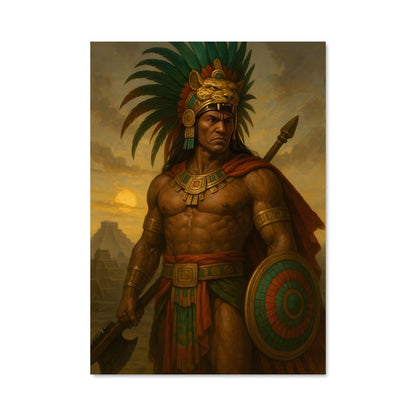 Poster Aztec warrior 681
