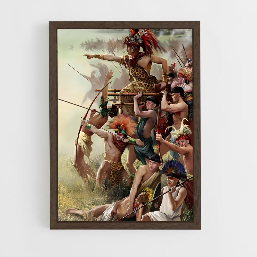 ap-aztec empire-2 cadre Bois foncé