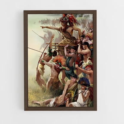 ap-aztec empire-2 cadre Bois foncé