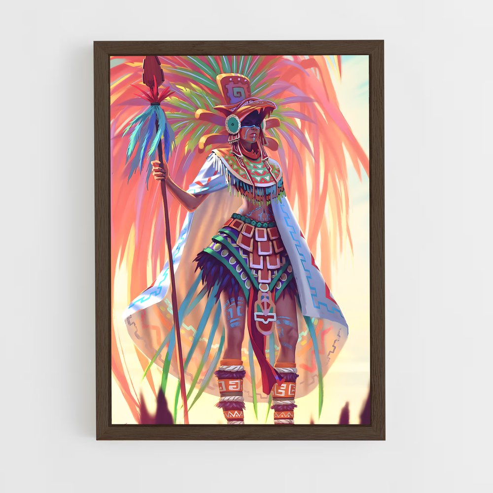 ap-aztec mythology-6 cadre Bois foncé