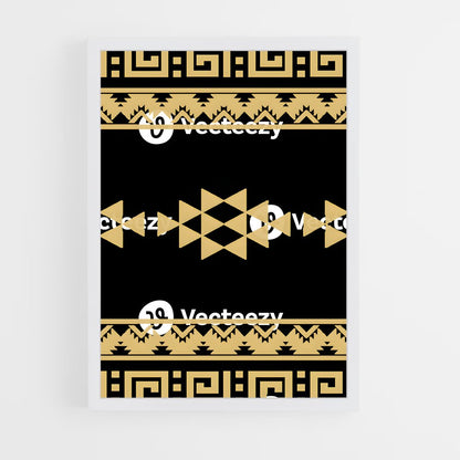 ap-aztec patterns-3 cadre Blanc