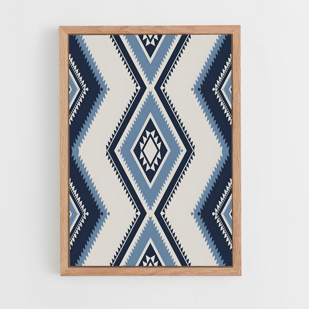 ap-aztec patterns-4 cadre Bois clair