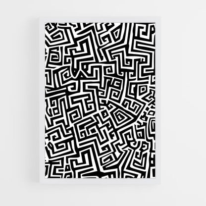 ap-aztec patterns-6 cadre Blanc