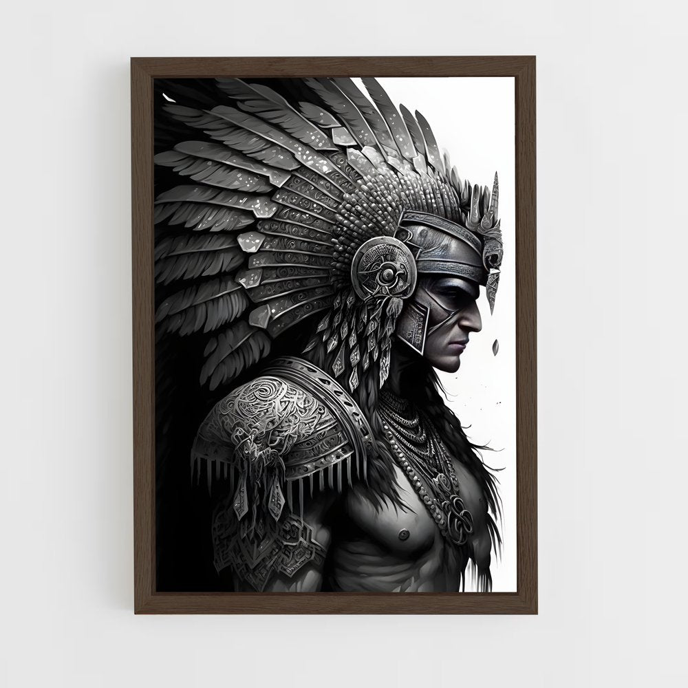 ap-aztec warrior-1 cadre Bois foncé