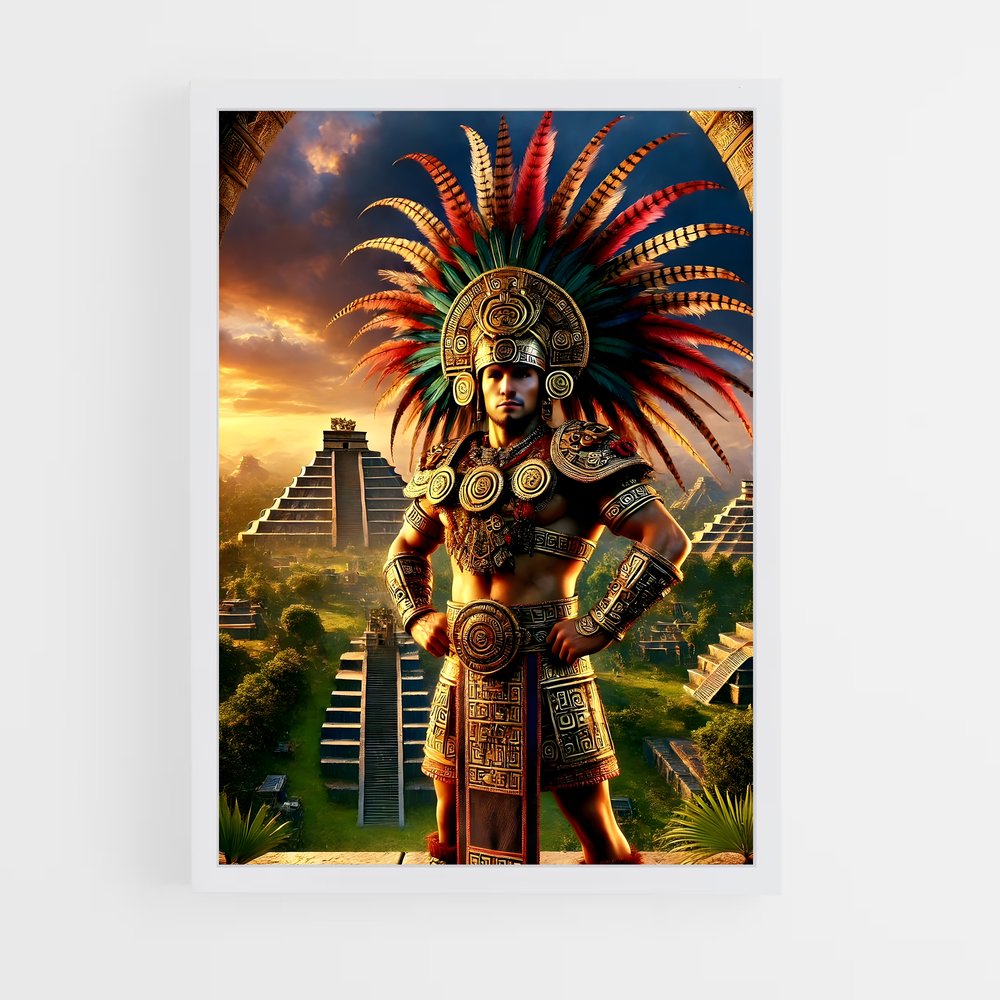 ap-aztec warrior-10 cadre Blanc