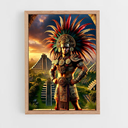 ap-aztec warrior-10 cadre Bois clair