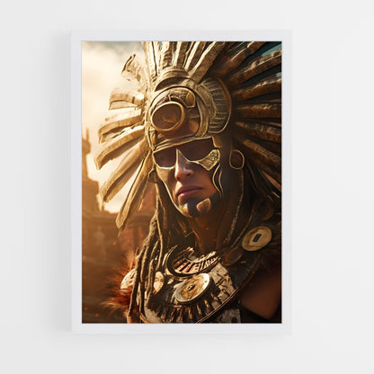 ap-aztec warrior-11 cadre Blanc