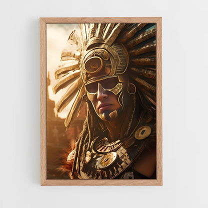 ap-aztec warrior-11 cadre Bois clair