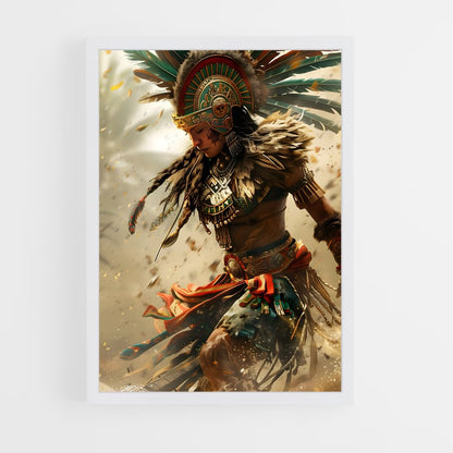 ap-aztec warrior-12 cadre Blanc