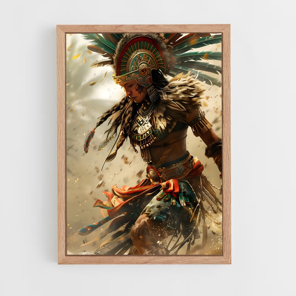 ap-aztec warrior-12 cadre Bois clair