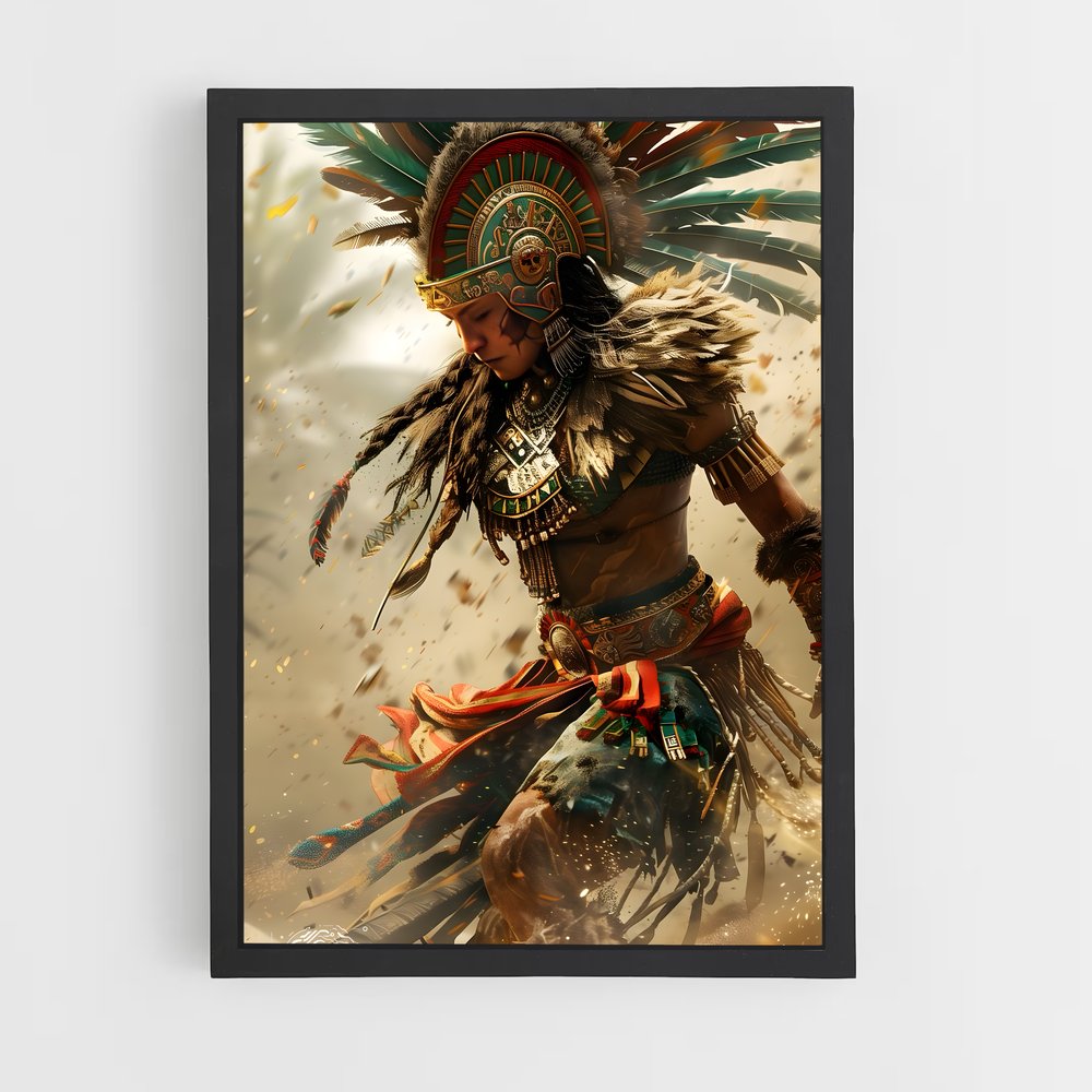 ap-aztec warrior-12 cadre Noir