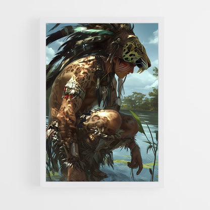 ap-aztec warrior-13 cadre Blanc