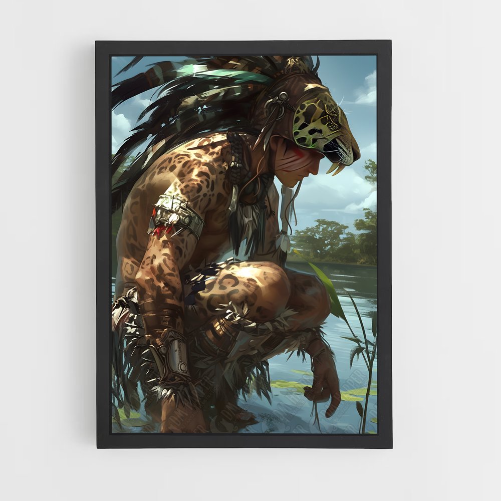 ap-aztec warrior-13 cadre Noir