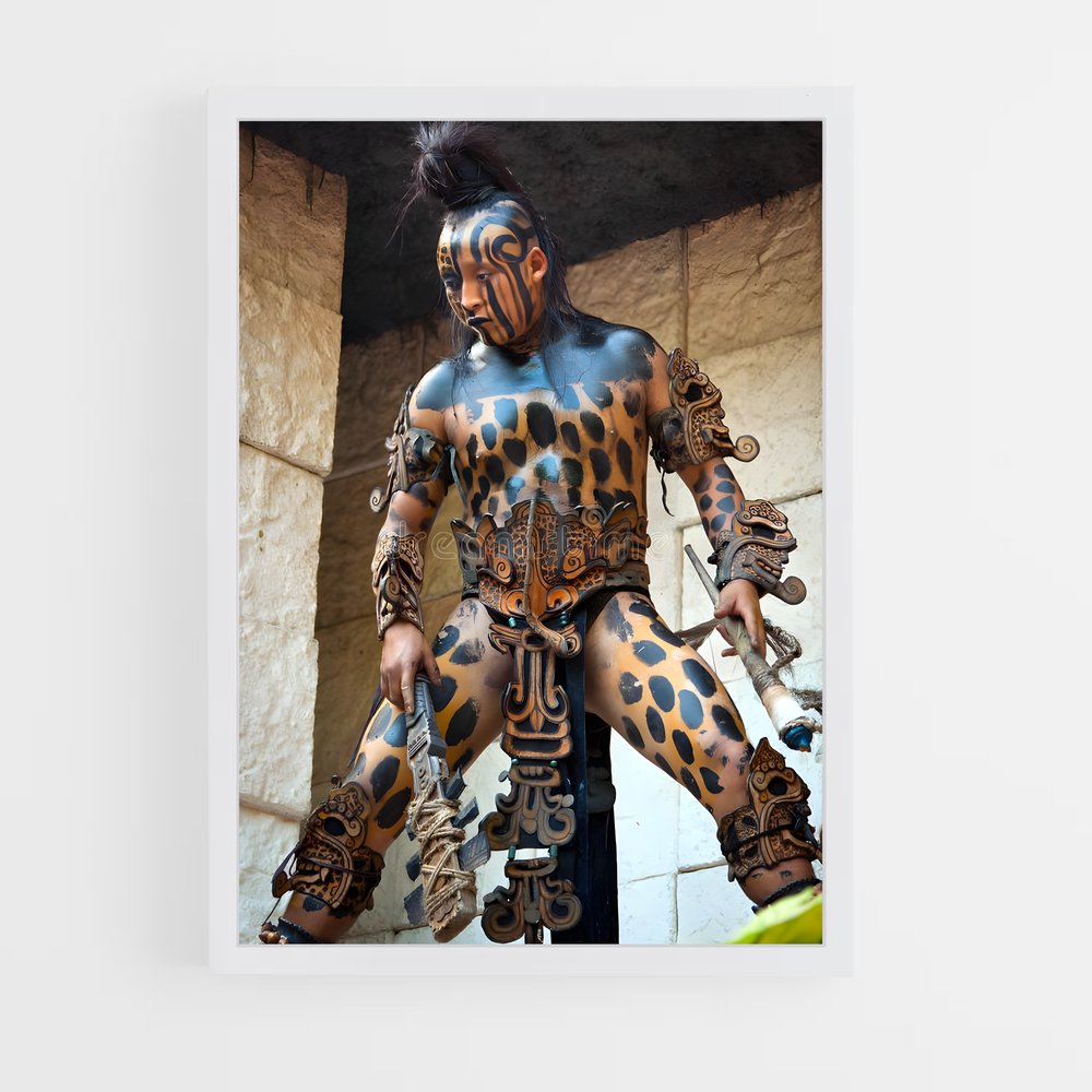 ap-aztec warrior-14 cadre Blanc