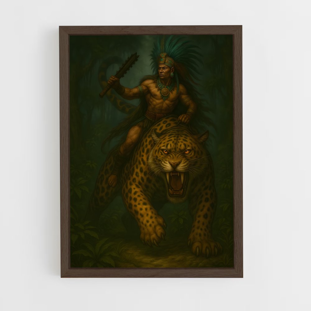 ap-aztec warrior-15 cadre Bois foncé