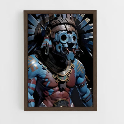 ap-aztec warrior-2 cadre Bois foncé